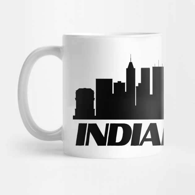 Indianapolis  Skyline white by Shirt Tube